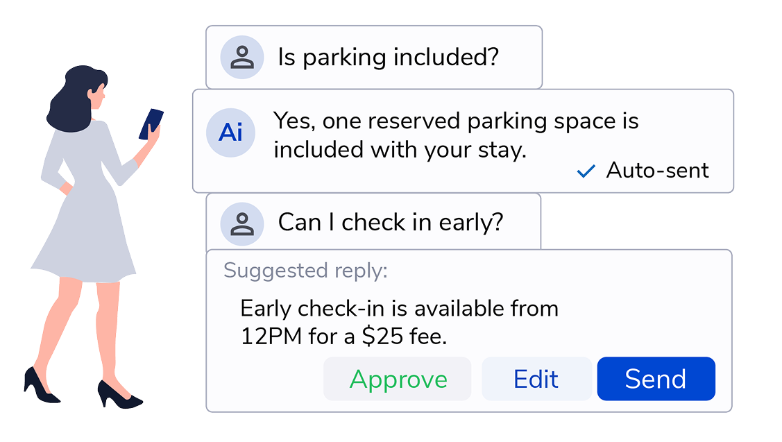 AI-powered guest messaging with auto-responses